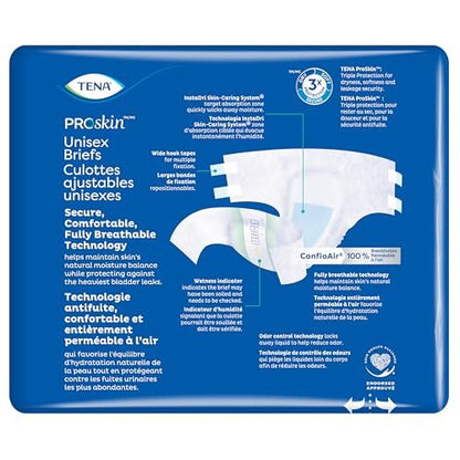 TENA ProSkin Incontinence Super Briefs, Erwachsenwindeln, Super Saugfähigkeit, Blasenschwäche-Kontrolle, Extra Large, 12 Stück
