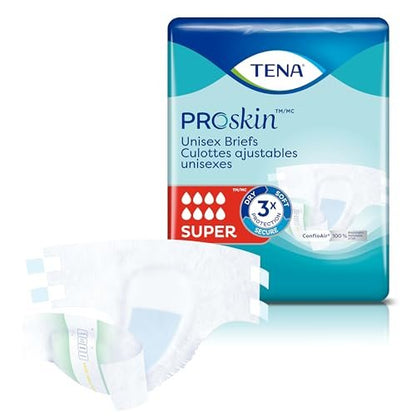 TENA ProSkin Erwachsenenwindeln mit Klebelaschen, maximale Saugfähigkeit, Medium, 14 Stück