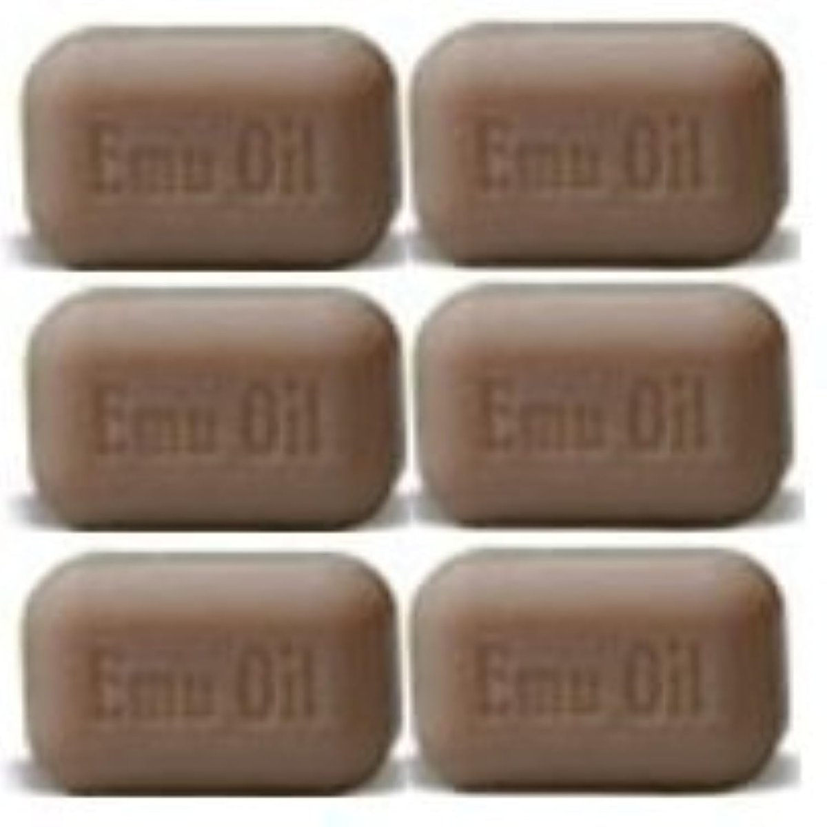 SOAP WORKS Emu Oil Seife Bar, 6 Stück – Pflegende Feuchtigkeitsseife für trockene Haut