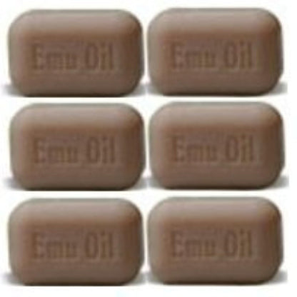 SOAP WORKS Emu Oil Seife Bar, 6 Stück – Pflegende Feuchtigkeitsseife für trockene Haut
