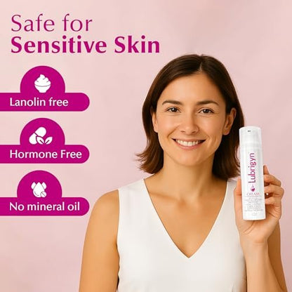 Lubrigyn Intimpflege Creme – Feuchtigkeitsspendendes Intimgel mit Hyaluronsäure und pflanzlichen Extrakten, 50 ml