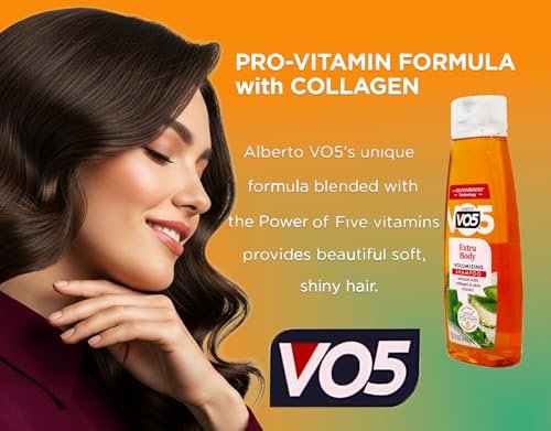 VO5 Extra Body Volumizing Shampoo – 12,5 Fl Oz (3er-Pack) für mehr Fülle und Volumen