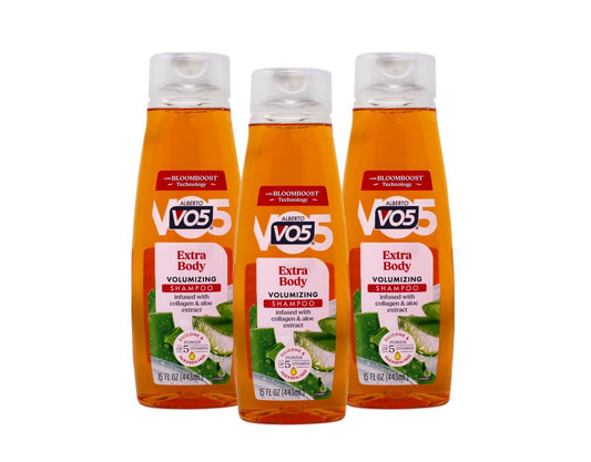 VO5 Extra Body Volumizing Shampoo – 12,5 Fl Oz (3er-Pack) für mehr Fülle und Volumen
