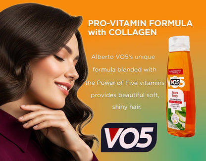 VO5 Extra Body Volumizing Shampoo – 12,5 Fl Oz (3er-Pack) für mehr Fülle und Volumen