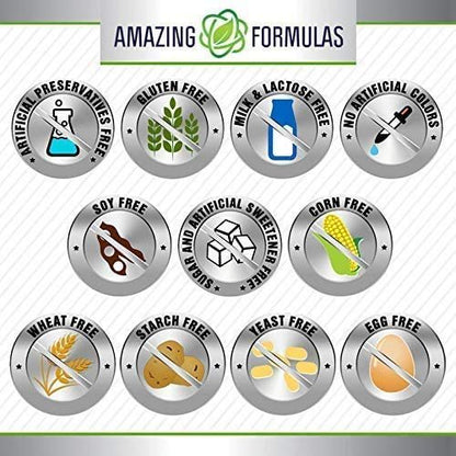 Amazing Formulas Vitamin B6 Pyridoxin 25 mg – 250 Tabletten – Nahrungsergänzungsmittel – Non GMO – Glutenfrei – Hergestellt in den USA