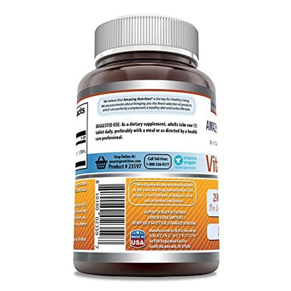 Amazing Formulas Vitamin B6 Pyridoxin 25 mg – 250 Tabletten – Nahrungsergänzungsmittel – Non GMO – Glutenfrei – Hergestellt in den USA