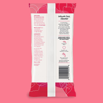 Summer's Eve Blissful Escape Feuchttücher für die Intimhygiene, 32 Tücher, 4er-Pack