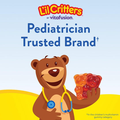 L'il Critters Gummy Vites Tägliche Multivitamine für Kinder – 190 Fruchtgummis mit Vitamin C und D für Kleinkinder ab 2 Jahren