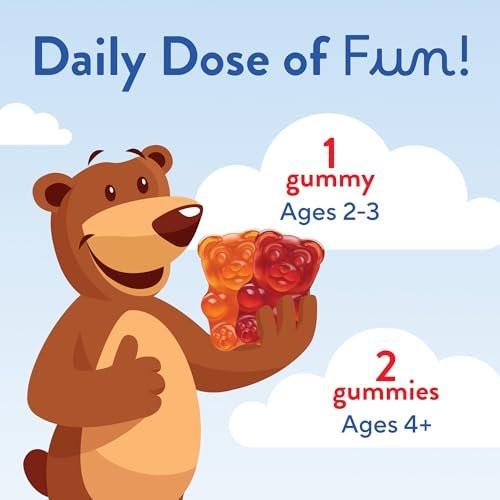L'il Critters Gummy Vites Tägliche Multivitamine für Kinder – 190 Fruchtgummis mit Vitamin C und D für Kleinkinder ab 2 Jahren