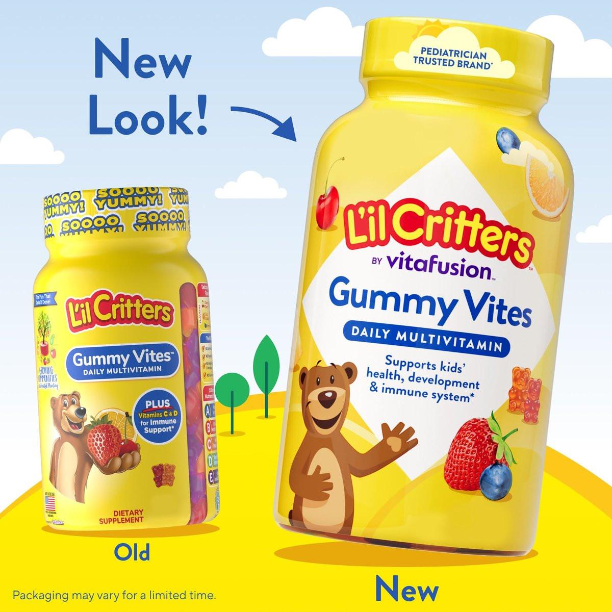 L'il Critters Gummy Vites Tägliche Multivitamine für Kinder – 190 Fruchtgummis mit Vitamin C und D für Kleinkinder ab 2 Jahren