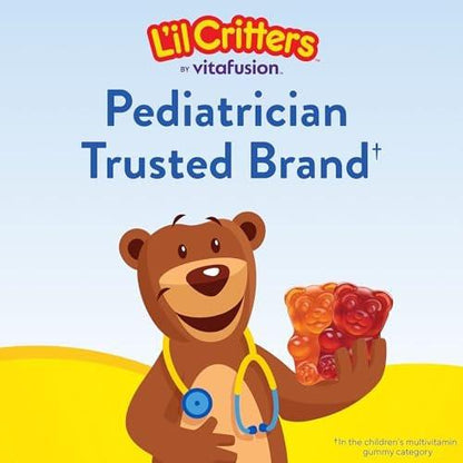 L'il Critters Gummy Vites Tägliche Multivitamine für Kinder – 190 Fruchtgummis mit Vitamin C und D für Kleinkinder ab 2 Jahren