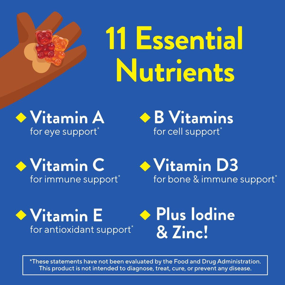 L'il Critters Gummy Vites Tägliche Multivitamine für Kinder – 190 Fruchtgummis mit Vitamin C und D für Kleinkinder ab 2 Jahren