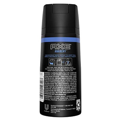AXE Bodyspray Anarchy for Him 4 oz (4er-Pack) – Frischer Duft für den ganzen Tag