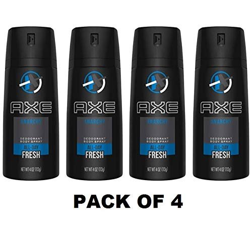 AXE Bodyspray Anarchy for Him 4 oz (4er-Pack) – Frischer Duft für den ganzen Tag