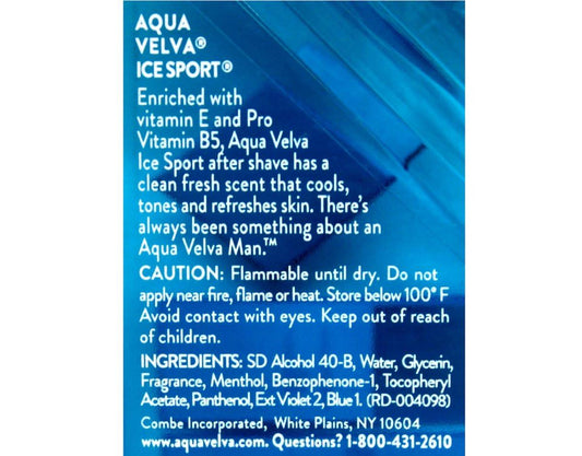 Aqua Velva Ice Sport Erfrischendes Aftershave – 3,5 oz (9er-Pack)