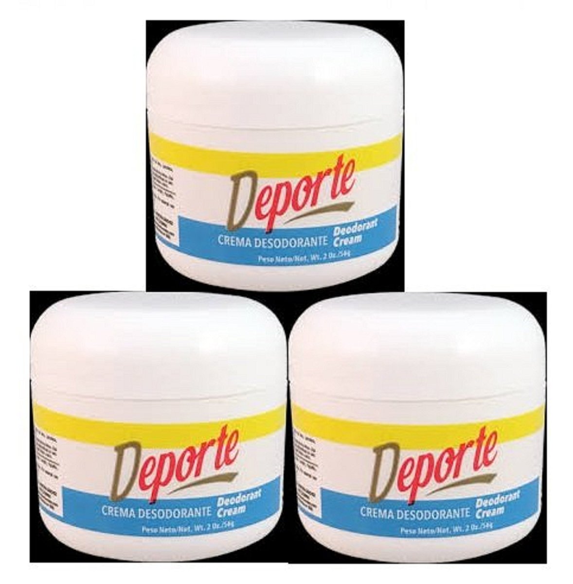 Roldan Deporte Crema Desodorante 2oz (3er Pack) – Wirksamer Antitranspirant-Schutz für aktive Männer