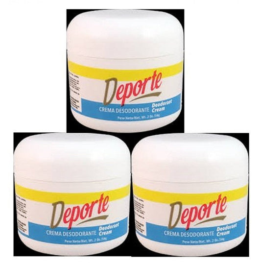 Roldan Deporte Crema Desodorante 2oz (3er Pack) – Wirksamer Antitranspirant-Schutz für aktive Männer