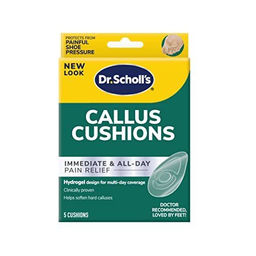 Dr. Scholl's Hühneraugen-Polster mit Hydrogel-Technologie, 5 Stück – Polsternder Schutz vor Schuhdruck und Reibung, passend für jeden Schuh, sofortige und langanhaltende Schmerzlinderung