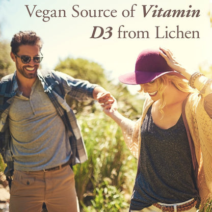 Garden of Life Organics Vegan Vitamin D3 Lutschtabletten - Himbeer-Zitrone, 2.000 IE (50 mcg) Vollwert-Vitamin D3 aus Flechten plus Pilzmischung, glutenfrei, 30 Lutschtabletten