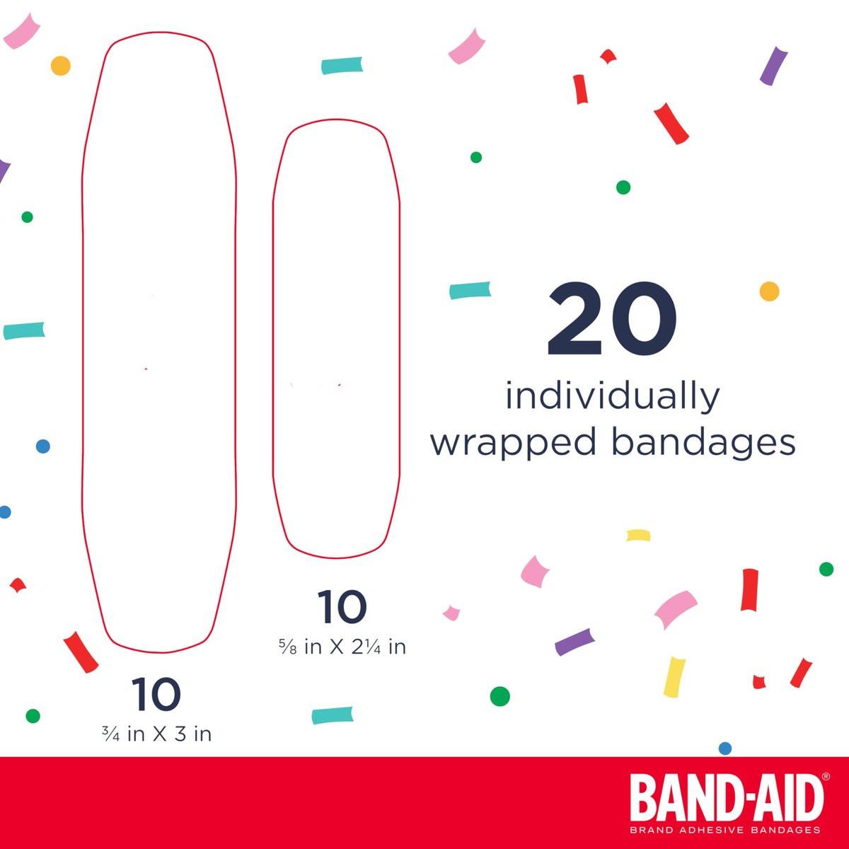 Band-Aid Marke Sterile Pflaster für Kinder mit Nickelodeon Paw Patrol Motiven, Individuell Verpackt, für Kleine Schnitte und Schrammen, Verschiedene Größen, 20 Stück