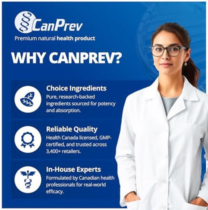 CanPrev Magnesium Bis-Glycinat 200mg, 120 Kapseln – 120-Tage-Versorgung – Reines elementares Magnesiumpräparat, unterstützt Knochen- und Muskelfunktion, magenschonend, ideal für den täglichen Magnesiumbedarf