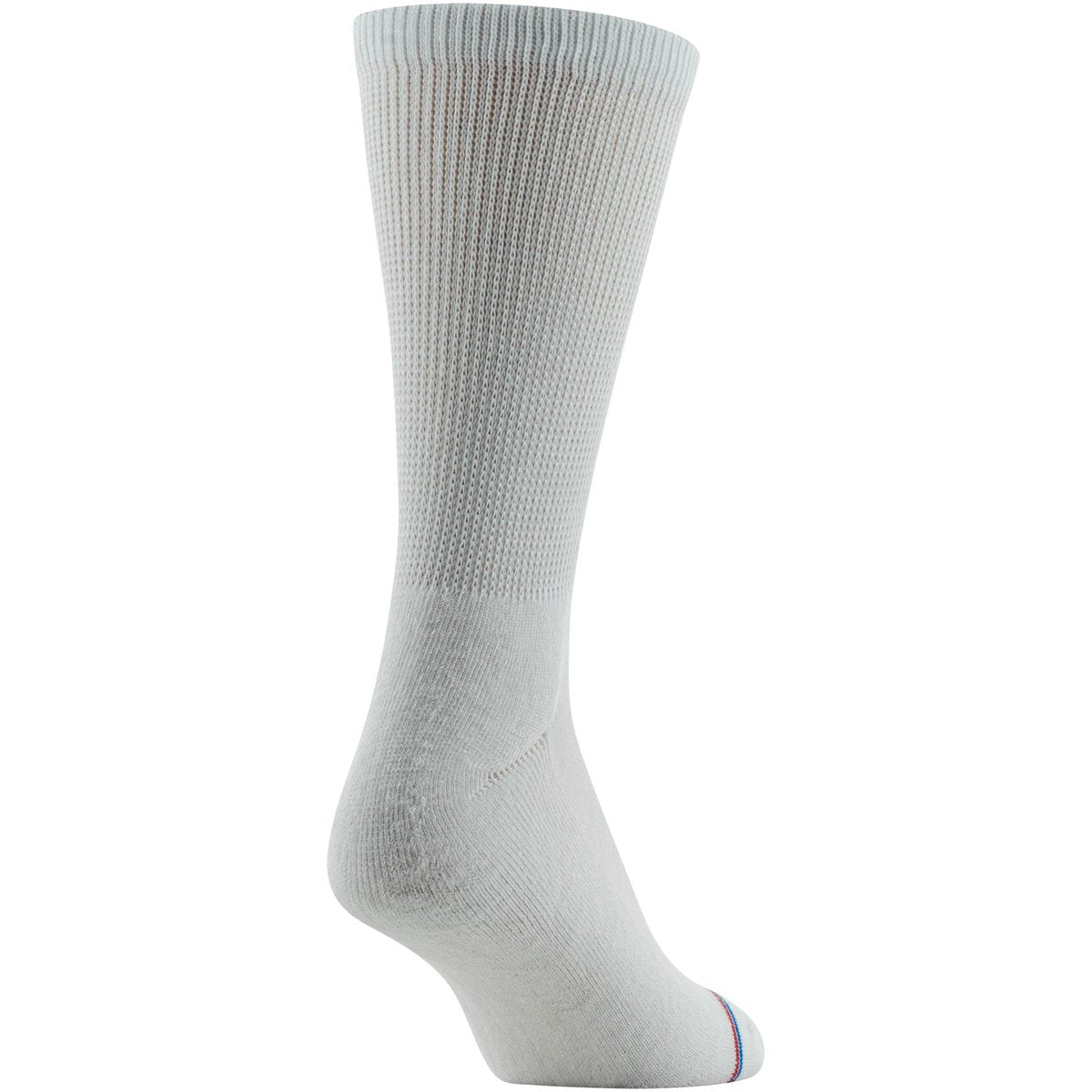 MediPeds Herren-/Damen-Crew-Socken mit nicht einschnürendem Bündchen und Polsterung, 8 Paar Weiß, Schuhgröße: Herren 7-12; Damen 10-13