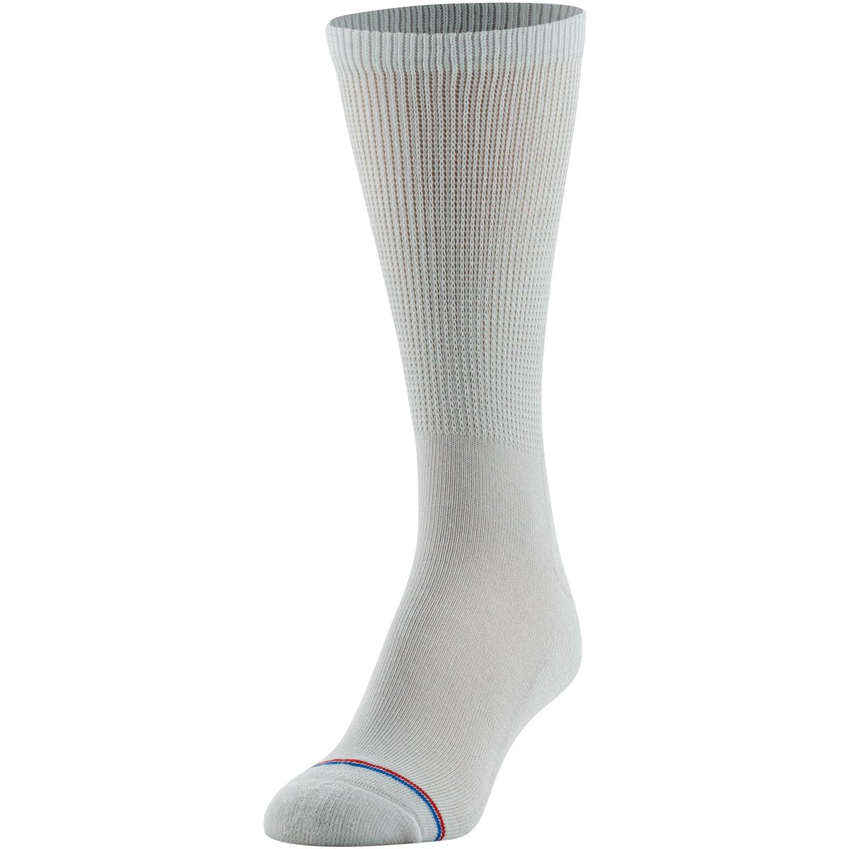 MediPeds Herren-/Damen-Crew-Socken mit nicht einschnürendem Bündchen und Polsterung, 8 Paar Weiß, Schuhgröße: Herren 7-12; Damen 10-13