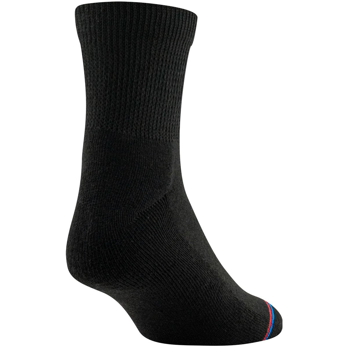 MediPeds Erwachsenen Quarter-Socken mit nicht einschnürendem Bund und Polsterung, Mehrfachpack, Schwarz (8 Paare), Schuhgröße: Herren 7-12; Damen 10-13
