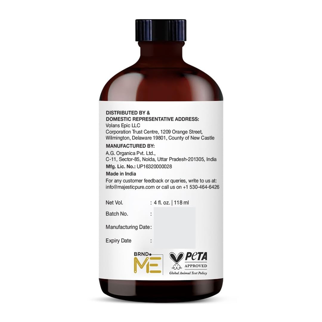Majestic Pure Clary Salbei Ätherisches Öl – 100% rein und natürlich, 4 Fl Oz mit Glaspipette