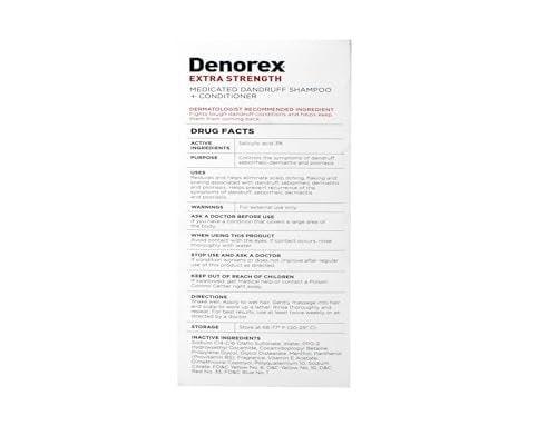 Denorex Extra Stärke Anti-Schuppen Shampoo + Conditioner 10 oz (6er-Pack)