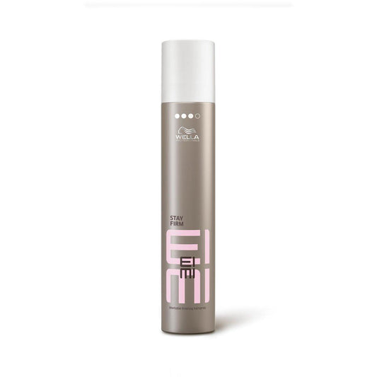 Wella Professionals EIMI Stay Firm | Arbeitsfähiges Finishing Haarspray mit 24H starkem Halt | Schnelltrocknend | Feuchtigkeitsresistent, UV- & Hitzeschutz | 255 ml