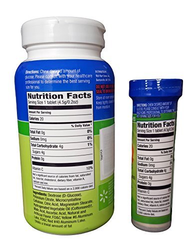 ReliOn Glucose Tabletten, 50 Stück mit Reisebehälter für 10 Tabletten (Tropische Früchte)