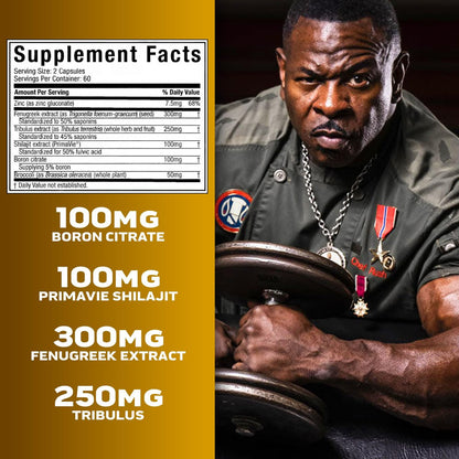 MuscleTech AlphaTest Testosteron-Booster für Männer – 120 Kapseln mit Tribulus Terrestris & Boron für Muskelwachstum, Ausdauer und Energie