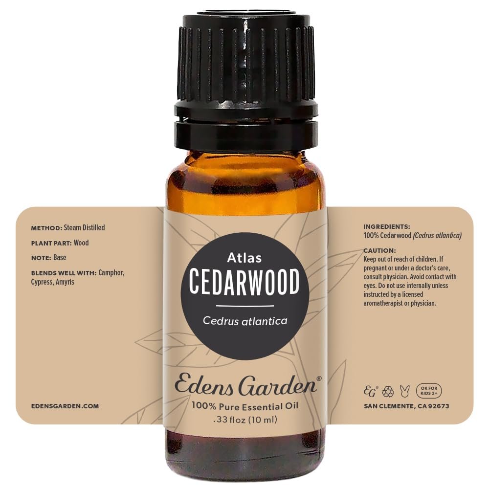 Edens Garden Atlas-Zeder Ätherisches Öl – 100% rein, unverdünnt, therapeutisch, 10 ml