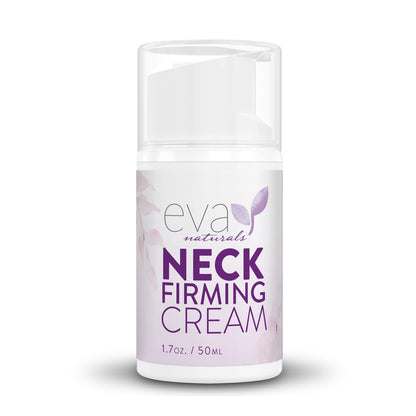 Eva Naturals Halsstraffende Creme für Damen – Halscreme für Festigkeit, Straffung und Lifting schlaffer Haut, Anti-Aging-Feuchtigkeitscreme mit Retinol, Kollagen, Hyaluronsäure, Peptiden und Vitamin C – 50 ml
