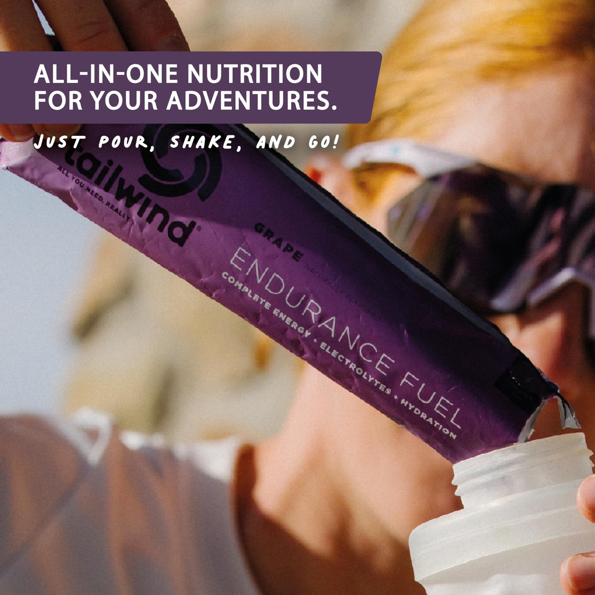 Tailwind Grab-and-Go Endurance Fuel Single Serve Assorted Flavors (8er-Pack) – Hydrationsgetränk mit Elektrolyten und Kohlenhydraten, vegan, glutenfrei
