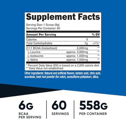 Nutricost BCAA Pulver 2:1:1 (Wassermelone) - 60 Portionen