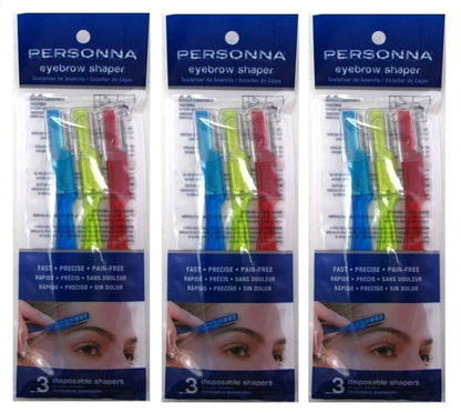 Personna Augenbrauenformer für Männer und Frauen – 3 Stück (Packung mit 3) im Bundle