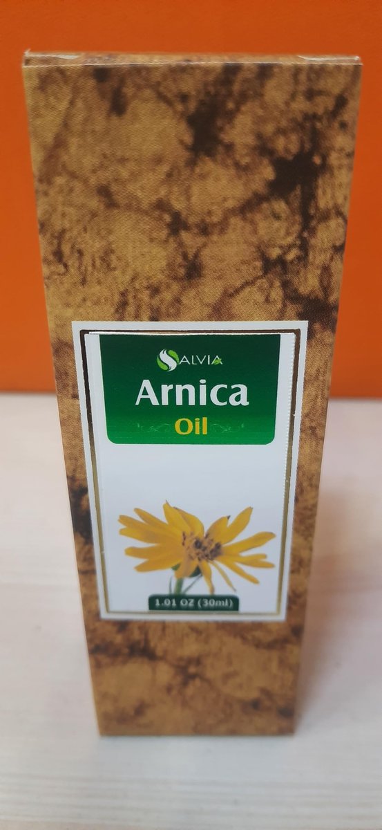 Arnica (Arnica Montana) Therapeutisches ätherisches Öl von Salvia – 30 ml (1,01 fl oz) in Amberflasche, natürlich, unverdünnt, kaltgepresst, rein