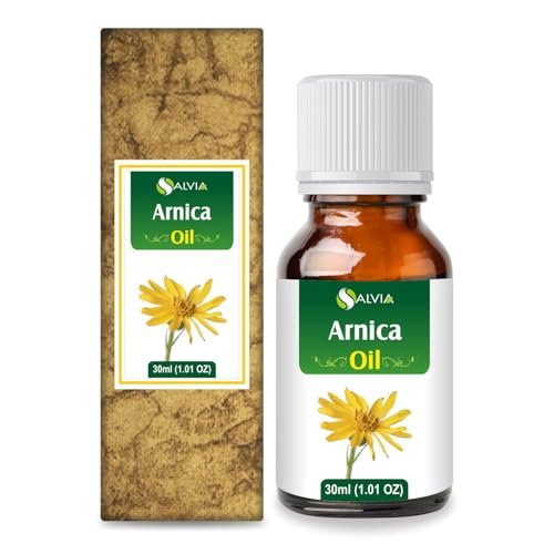 Arnica (Arnica Montana) Therapeutisches ätherisches Öl von Salvia – 30 ml (1,01 fl oz) in Amberflasche, natürlich, unverdünnt, kaltgepresst, rein