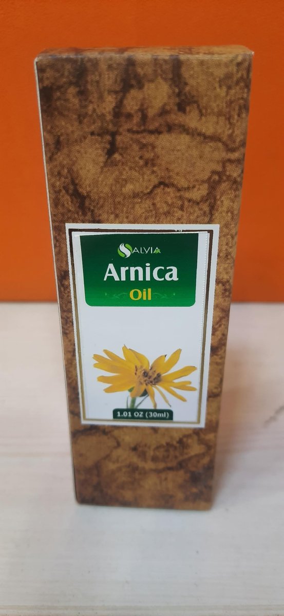 Arnica (Arnica Montana) Therapeutisches ätherisches Öl von Salvia – 30 ml (1,01 fl oz) in Amberflasche, natürlich, unverdünnt, kaltgepresst, rein