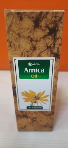 Arnica (Arnica Montana) Therapeutisches ätherisches Öl von Salvia – 30 ml (1,01 fl oz) in Amberflasche, natürlich, unverdünnt, kaltgepresst, rein