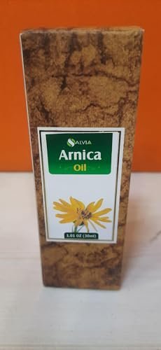 Arnica (Arnica Montana) Therapeutisches ätherisches Öl von Salvia – 30 ml (1,01 fl oz) in Amberflasche, natürlich, unverdünnt, kaltgepresst, rein