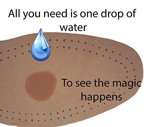 Shoeslulu Magic Absorbent Ultra Dünne Handgefertigte Lambskin Leder Einlegesohlen mit Atmungsaktiver Aktivkohle Unterseite (US Herren 10-10.5 / EU 43, Natur Lambskin)