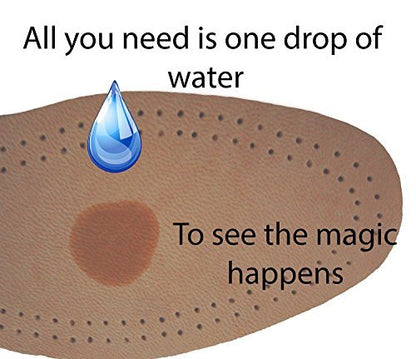 Shoeslulu Magic Absorbent Ultra Dünne Handgefertigte Lambskin Leder Einlegesohlen mit Atmungsaktiver Aktivkohle Unterseite (US Herren 10-10.5 / EU 43, Natur Lambskin)