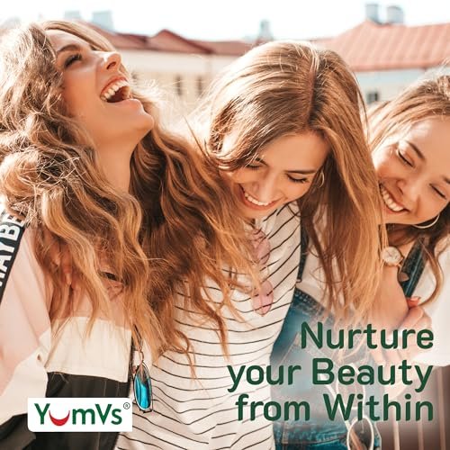 YUM-V'S Teen Multivitamin Gummis mit Biotin & Antioxidantien – Himbeergeschmack – Unterstützung für Haare, Haut & Nägel – Koschere Gummivitamine für Jugendliche 12–17 Jahre – 60 Stück
