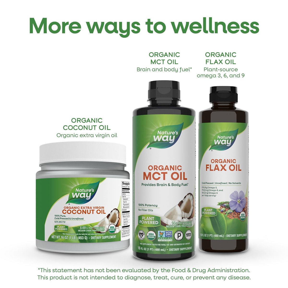 Nature's Way Bio-Leinöl Super Lignan, kaltgepresstes Leinsamenöl mit Omega-3 ALA, unraffiniertes Bio-Leinöl, ungesüßt, 24 Fl Oz