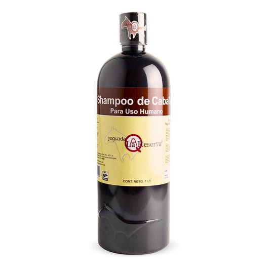 Yeguada La Reserva Pferdeshampoo Schwarz – 1 Liter für starkes, gesundes und schönes Haar (für dunkles bis schwarzes Haar)