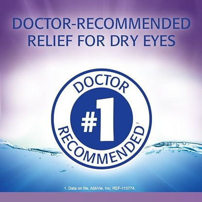 Refresh Optive Gel Augentropfen – Feuchtigkeitsspendendes Gleitgel für trockene Augen, 0,33 Unzen, steril
