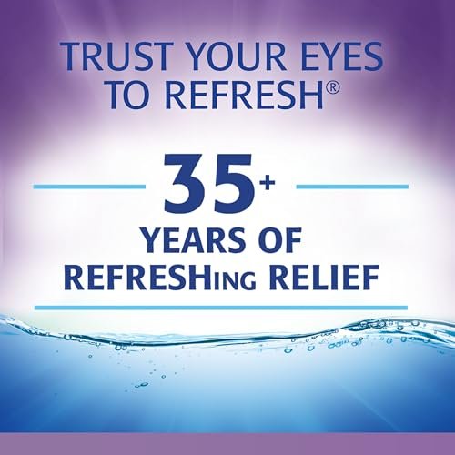 Refresh Optive Gel Augentropfen – Feuchtigkeitsspendendes Gleitgel für trockene Augen, 0,33 Unzen, steril